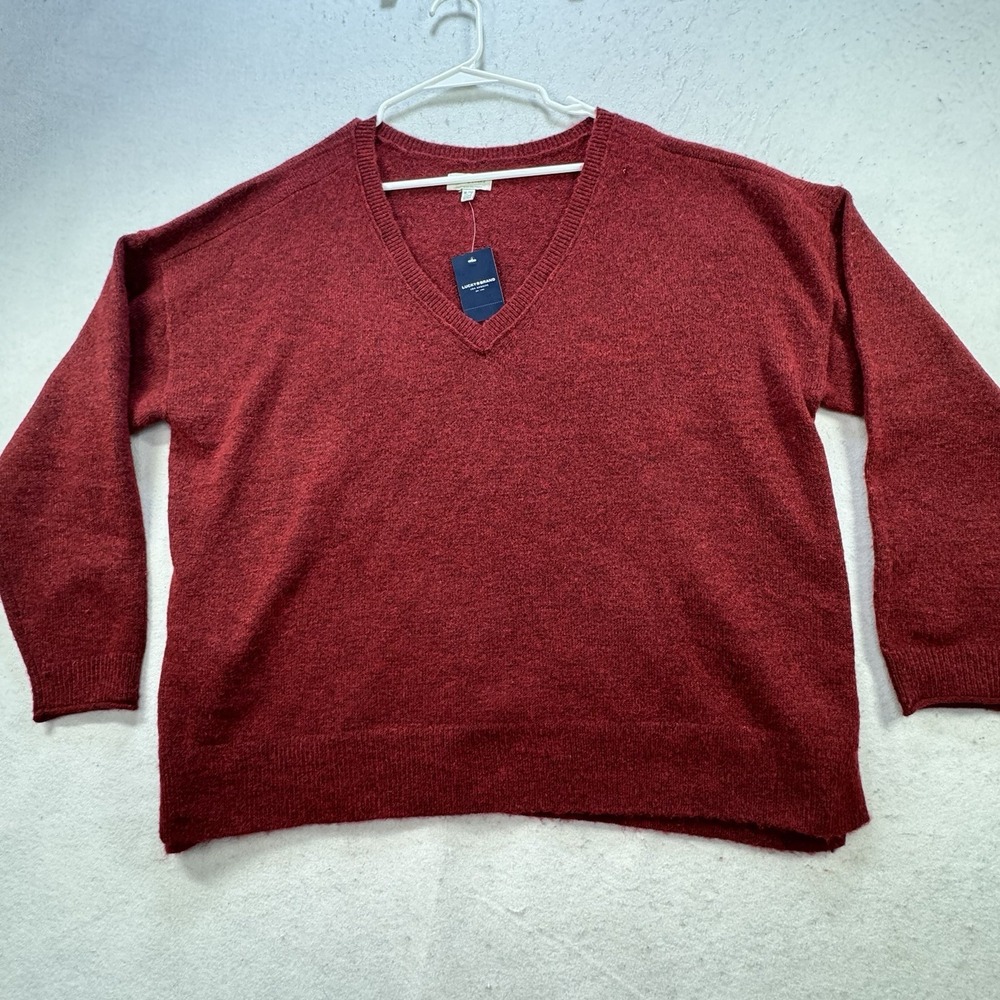 NEW $89 Lucky Brand Cloud Soft V-Neck Sweater Women's XL‎  Wool Blend Oversized - Picture 11 of 12